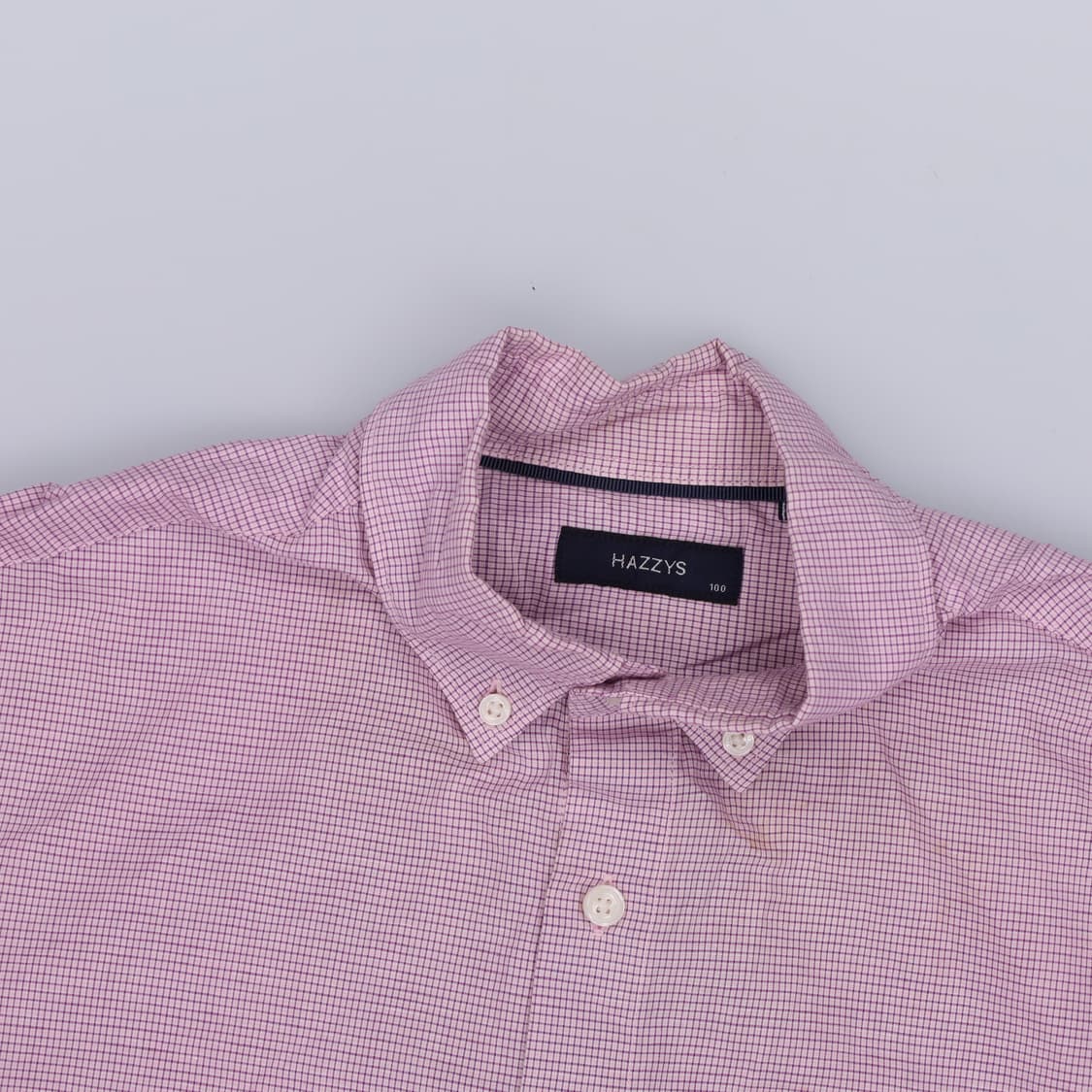 100 헤지스 체크 반팔셔츠 0313H1 상품이미지3