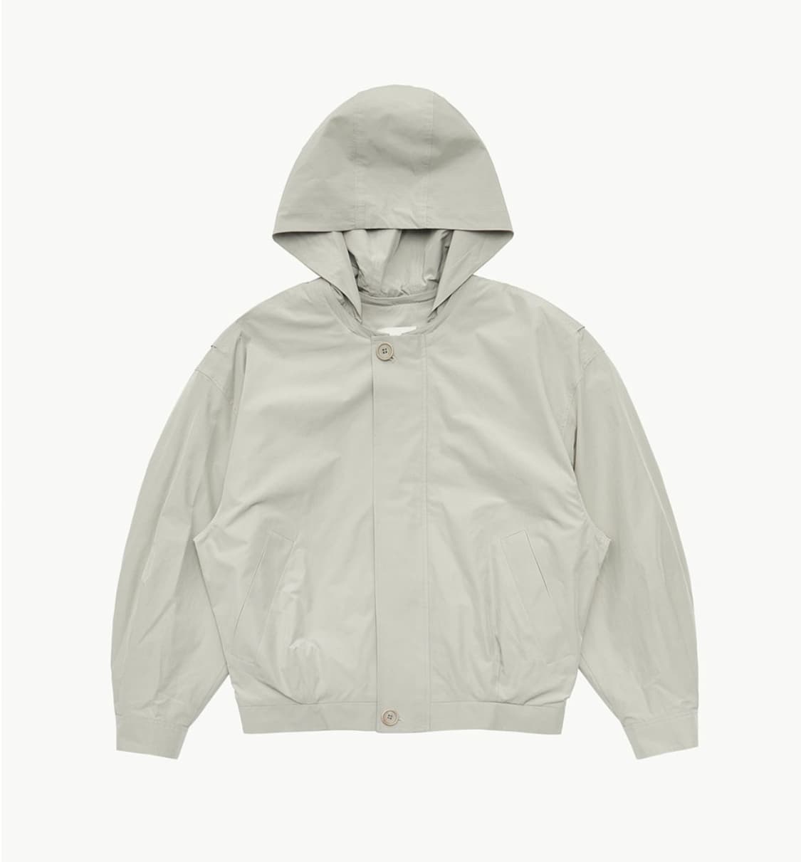 아모멘토 코튼 나일론 볼륨 점퍼 그레이베이지 M 상품이미지1