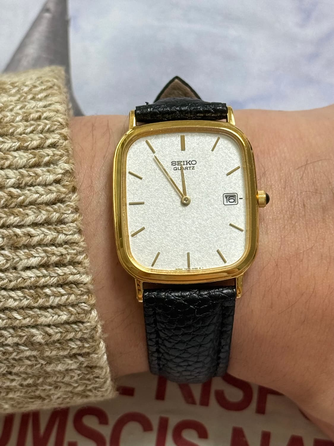 Seiko 세이코 스노우 플래이크 스퀘어 쿼츠 상품이미지7
