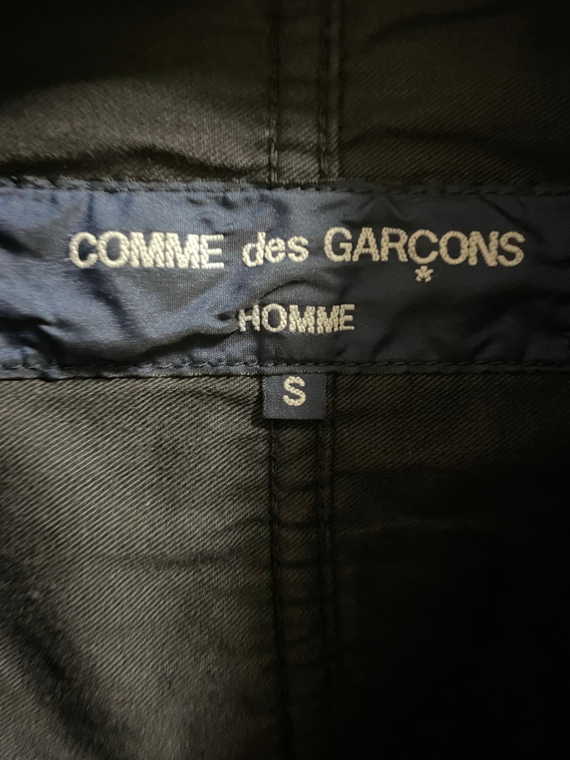 꼼데가르송 옴므 지퍼블레이저자켓 s 상품이미지3