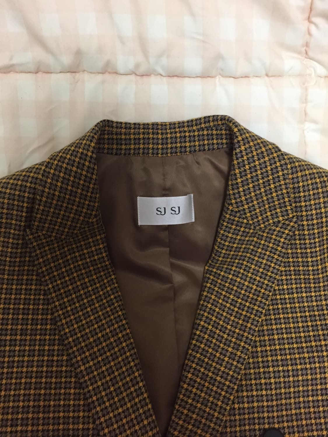 SJSJ 체크 더블 자켓 상품이미지2