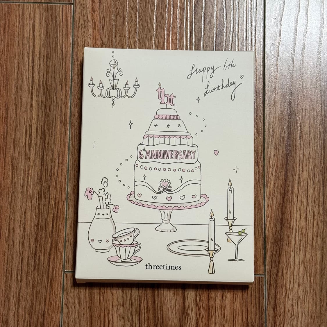 [새상품] 쓰리타임즈 6주년 하트 손거울 상품이미지3