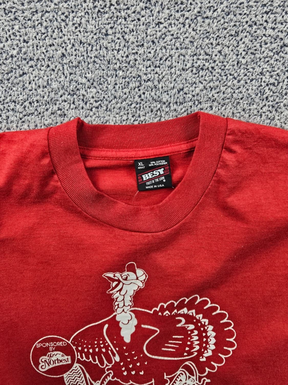 80~90's USA 프룻오브더룸 싱글스티치 롱슬리브 (XL)/11120 상품이미지10