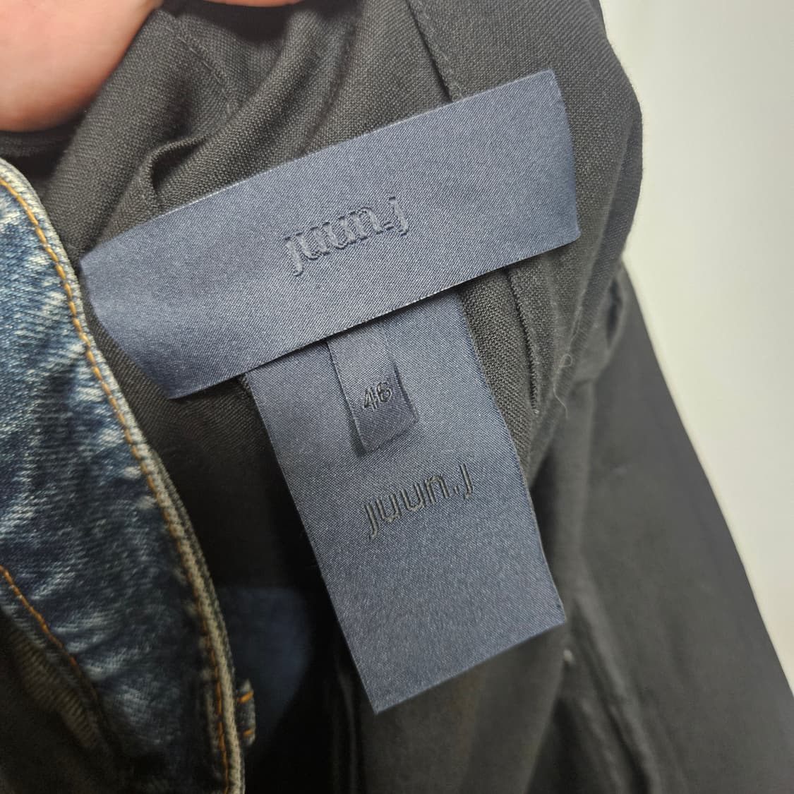 32 준지 juun j 데님 레이어드 슬랙스 상품이미지5