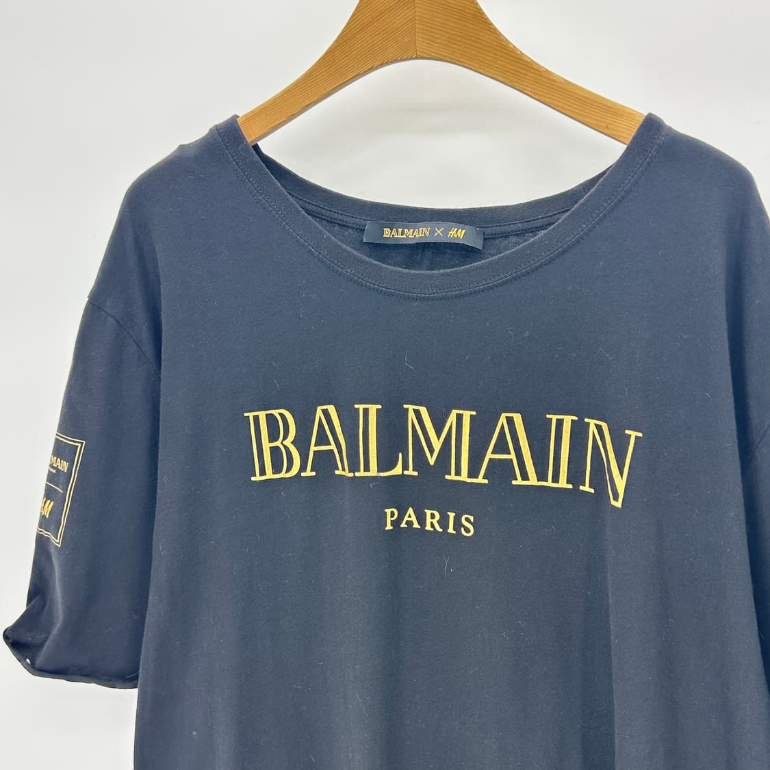 [BALMAIN x H&M] 발망 H&M 레터링 반팔티셔츠 상품이미지2