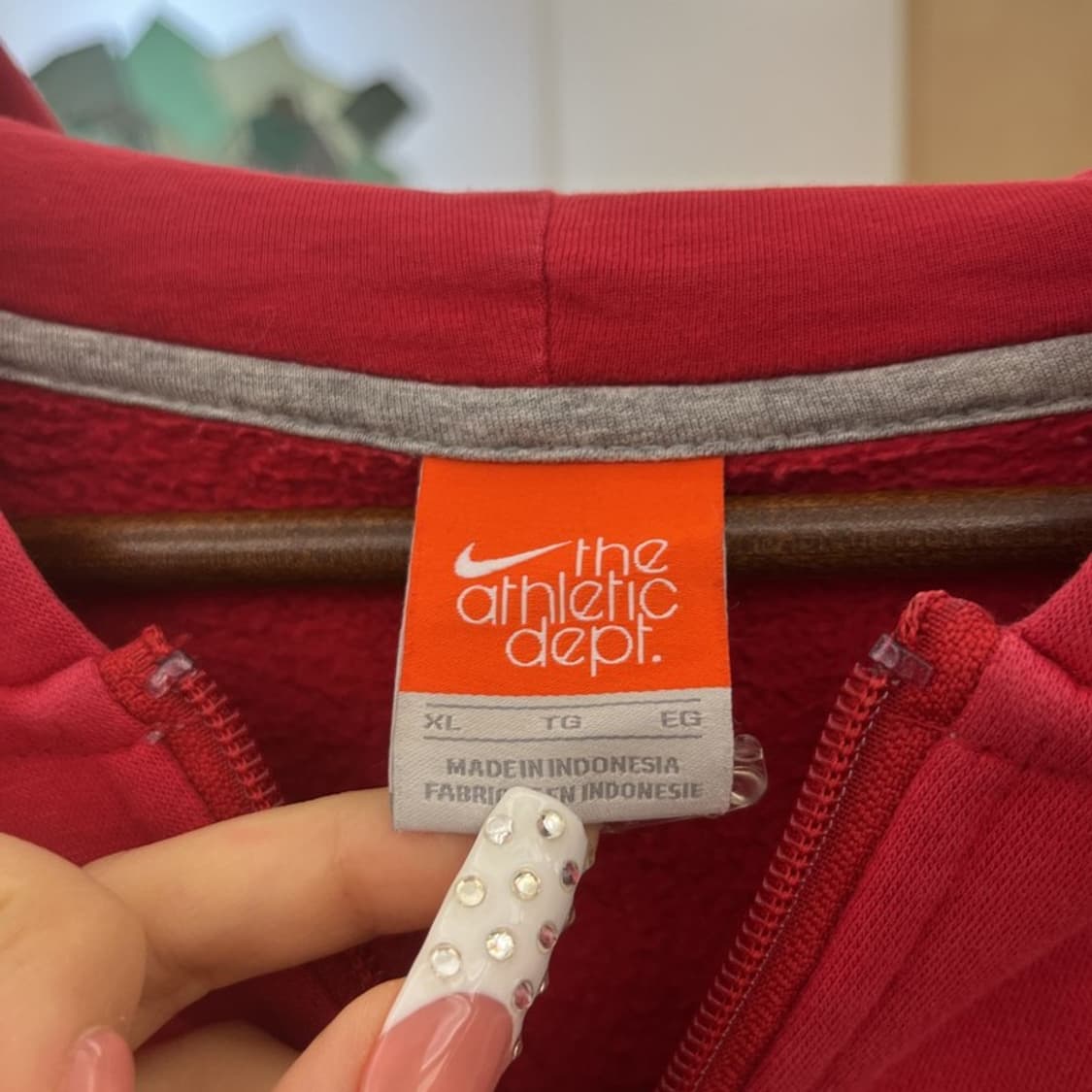 나이키 올드스쿨 레트로 빈티지 기모 후드집업 XL C10176 상품이미지5