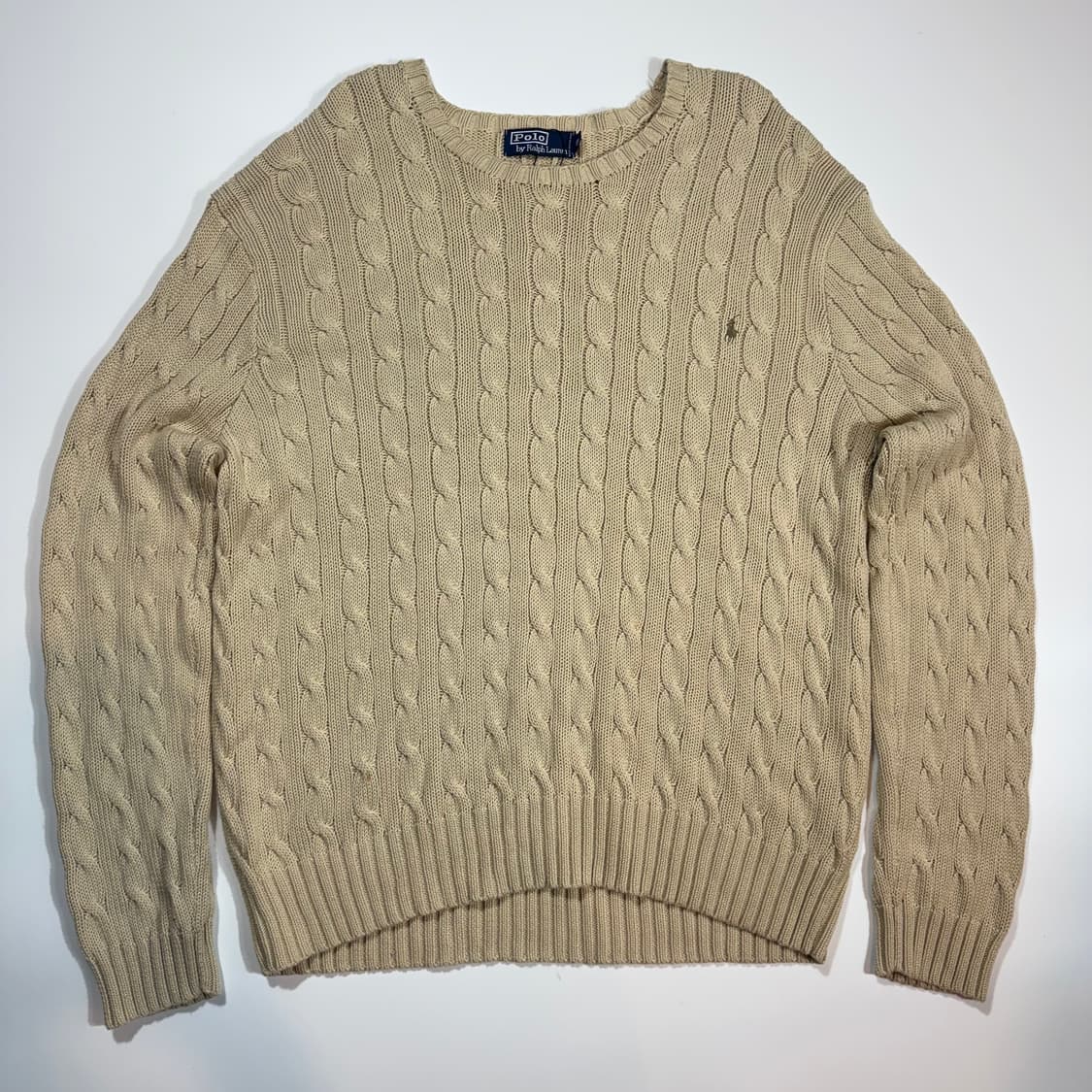 폴로 랄프로렌 베이지 케이블 니트 상품이미지1