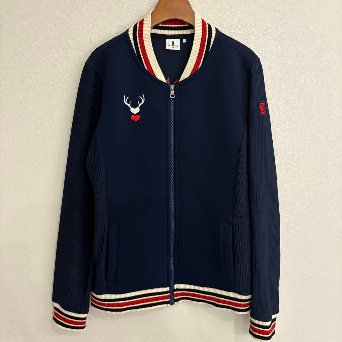 W.ANGLE 와이드앵글 블루종 점퍼 네이비 100 상품이미지1