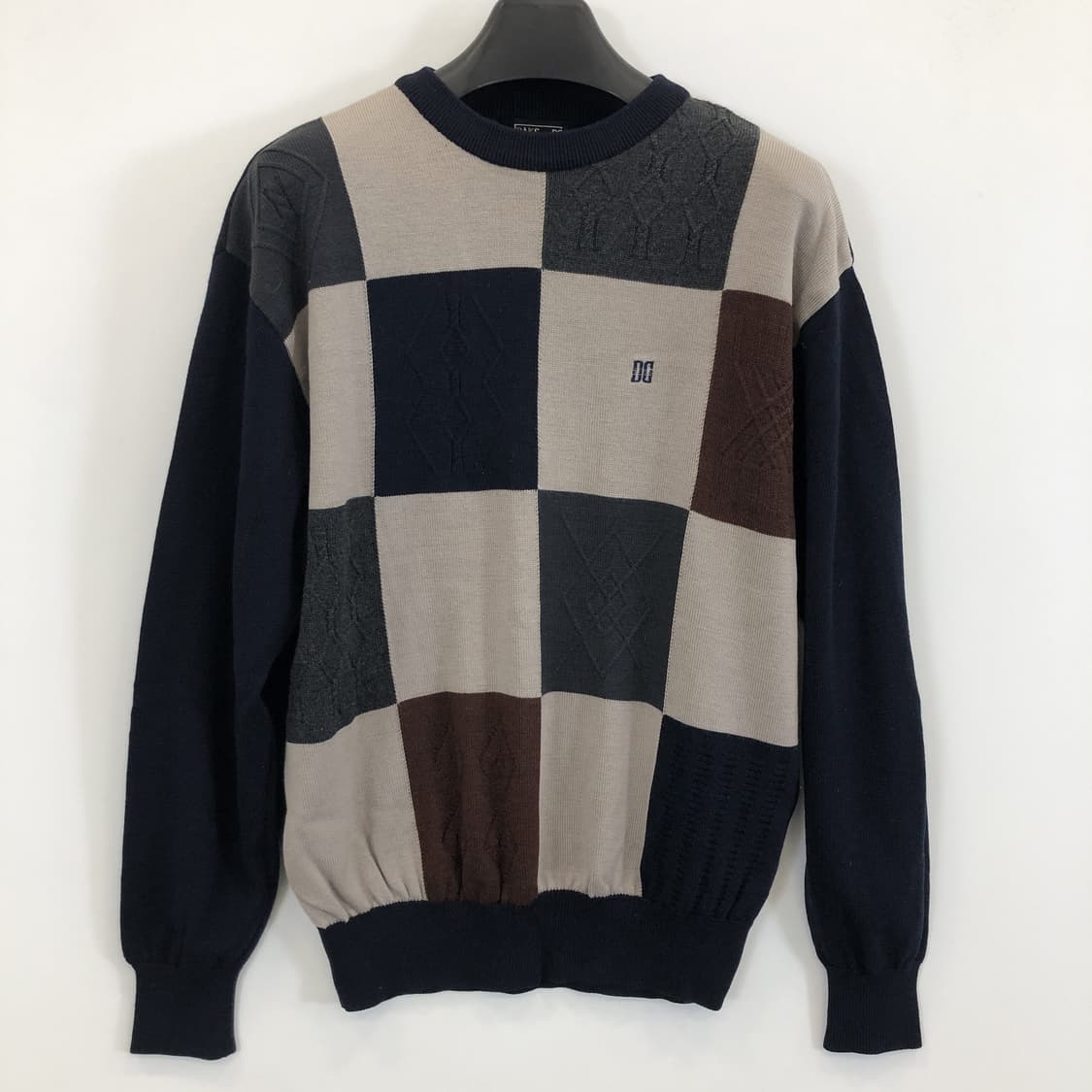 닥스 라운드 패치워크 울니트 100 사이즈  상품이미지1