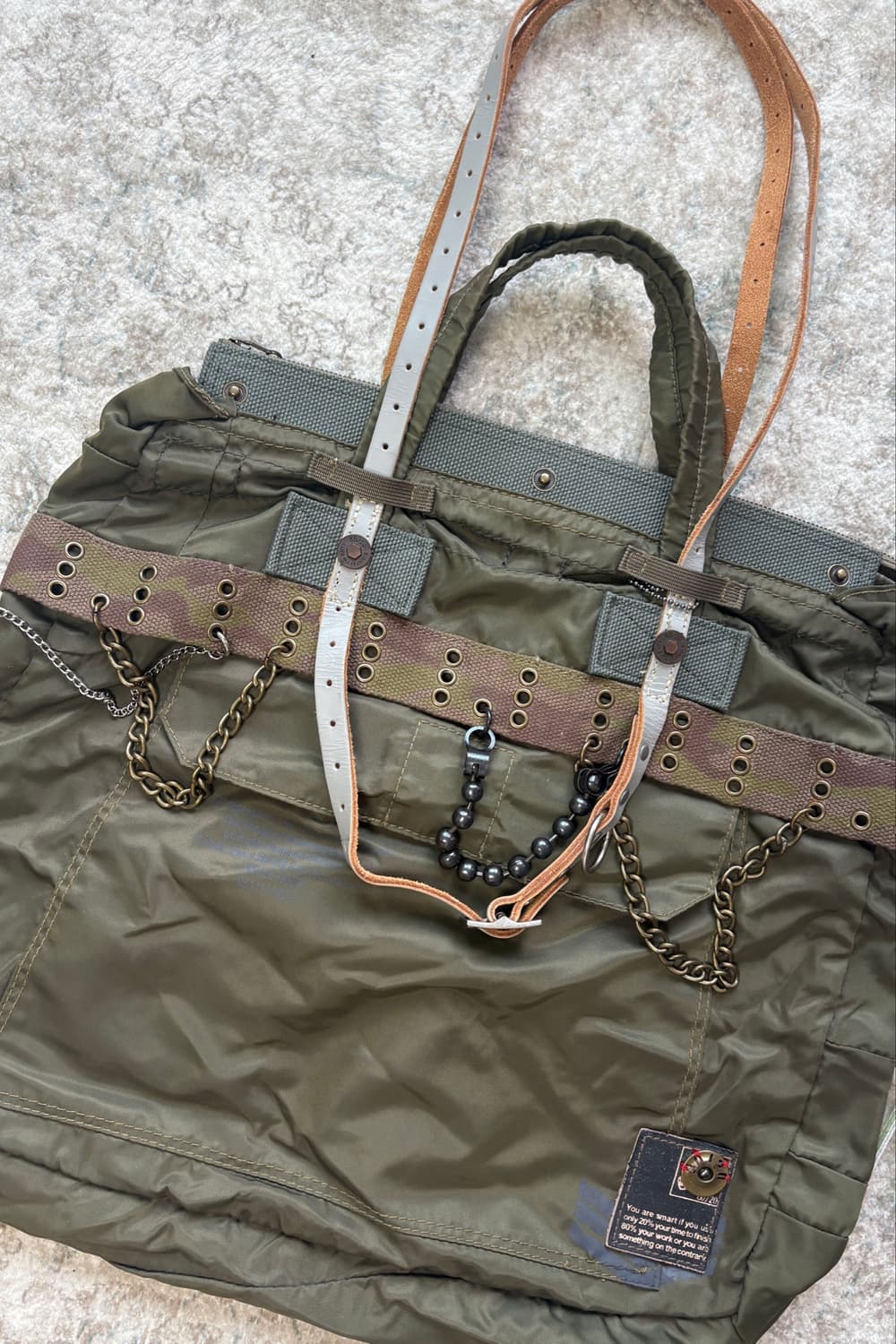 E.T.P. JEANS DEPT. Military Nylon Bag 상품이미지3