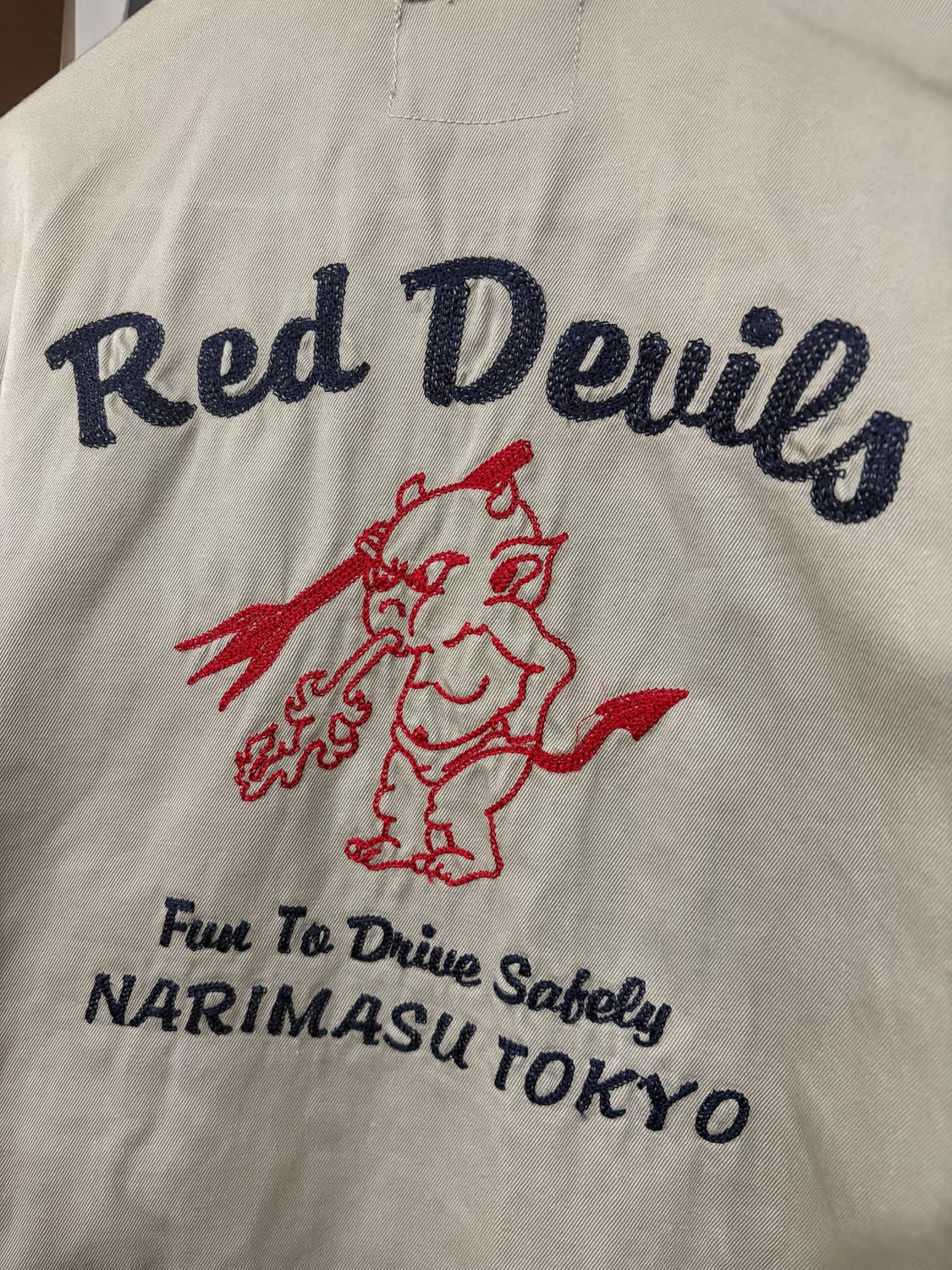 테드 컴퍼니 럭키 데빌 자수 워크자켓 L 상품이미지9