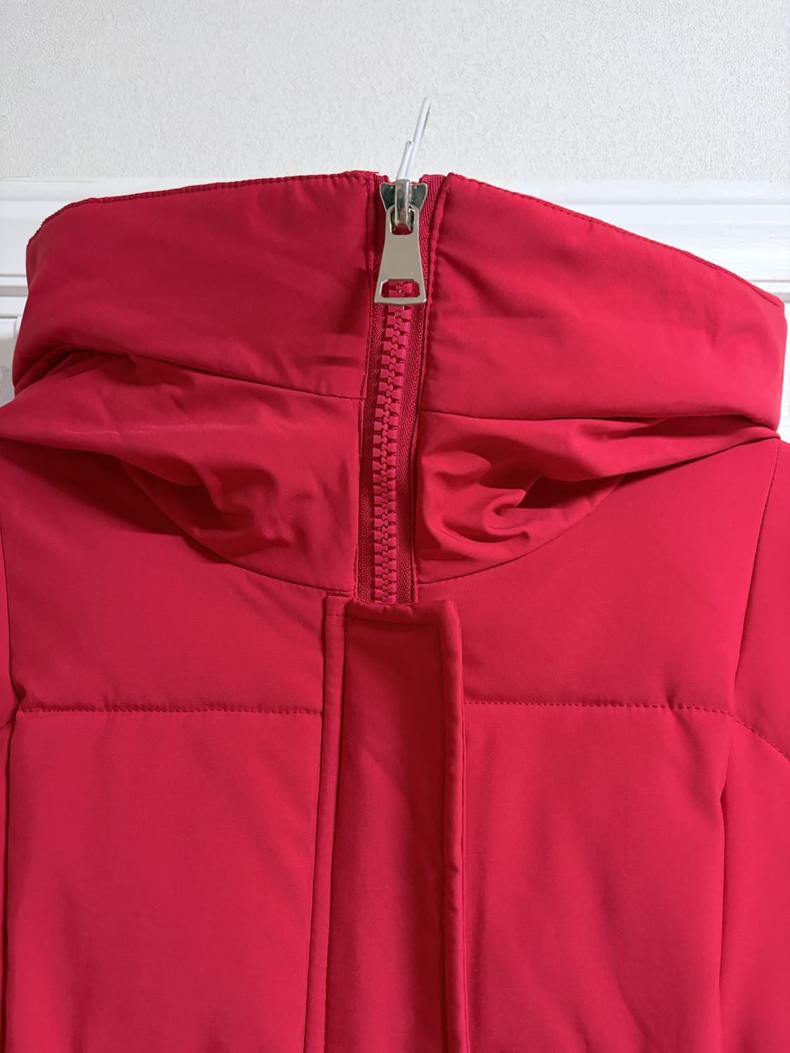 레드 롱패딩 상품이미지2