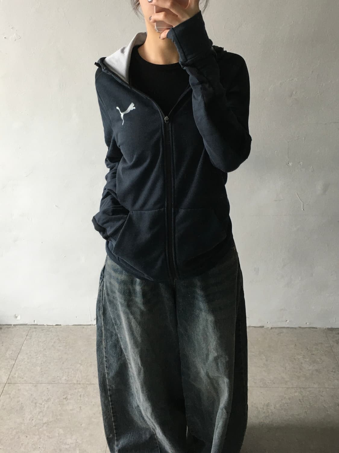 퓨마 기능성 후드집업 상품이미지1