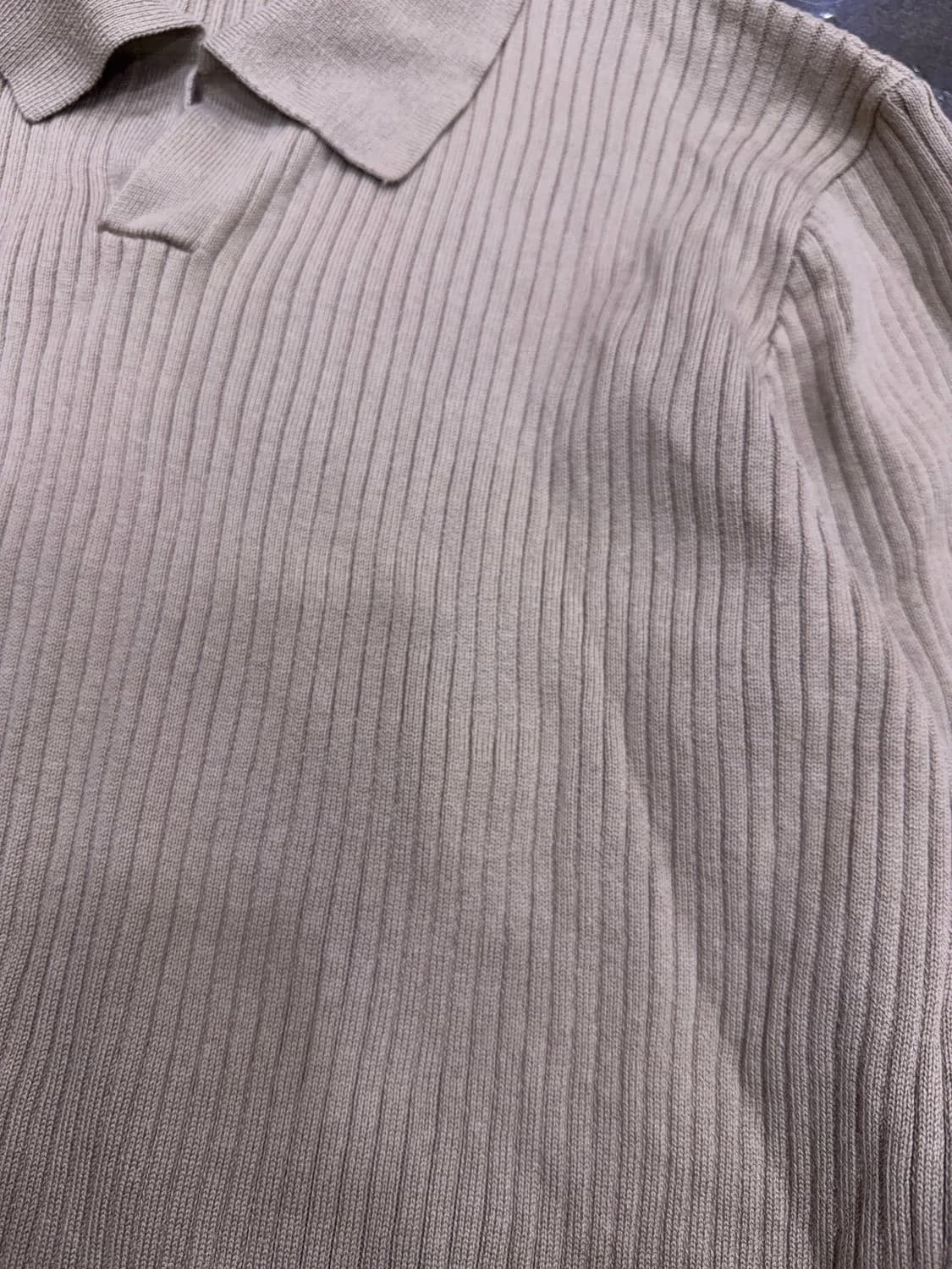 라퍼지스토어 와이드 오픈카라 울 니트 모카L 상품이미지4