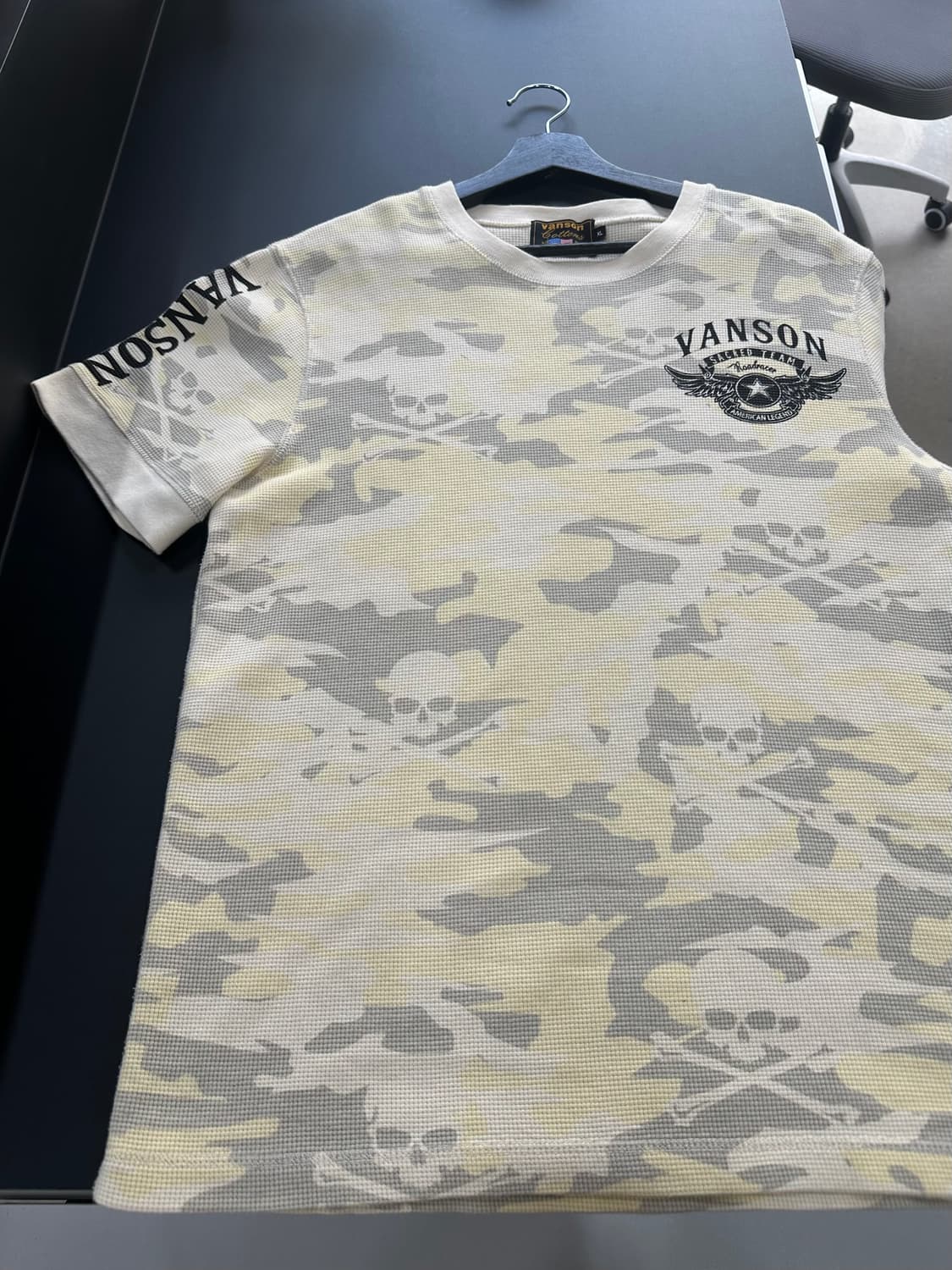 벤슨 스컬본카모 와플 반팔링거티 바닐라그레이 상품이미지6