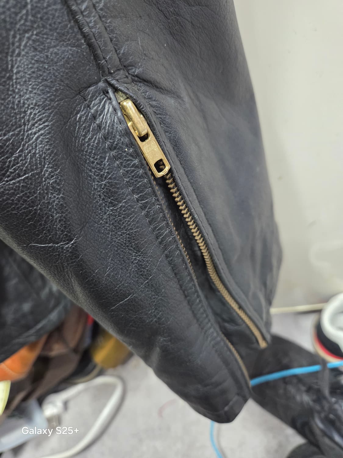 블랙  라이더용 가죽버지 상품이미지3