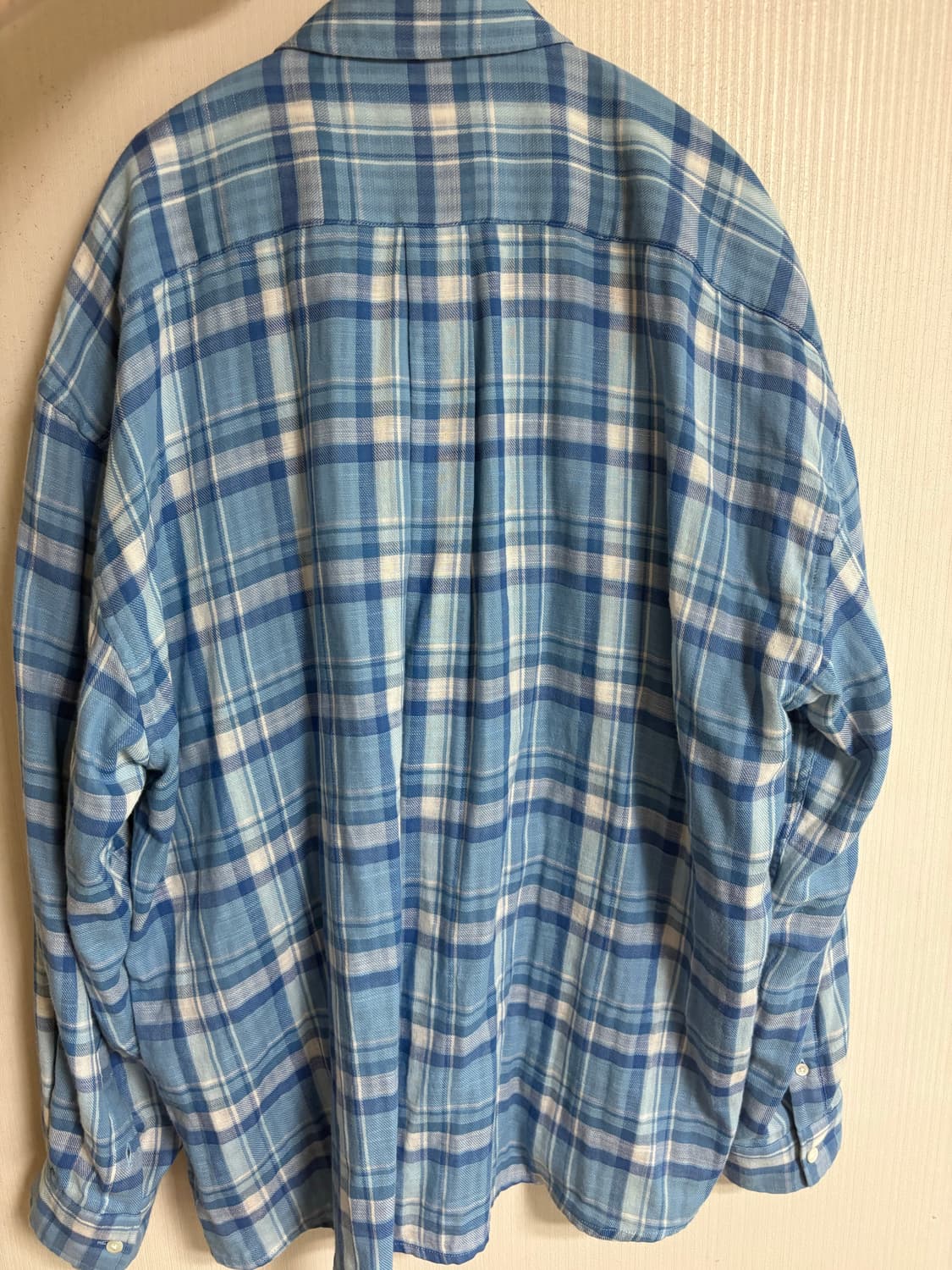 해칭룸 클랙식 셔츠 더블 페이스 체크 4사이즈 (라이즈 원빈 착용) 상품이미지4