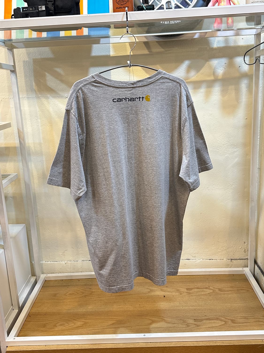 칼하트 로고 스펠아웃 반팔 티셔츠 그레이 L 상품이미지5