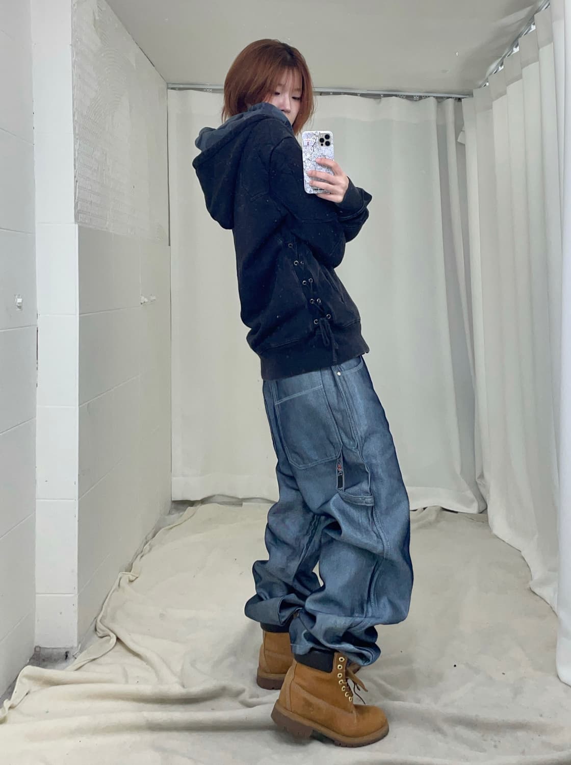 카도야 실버 그레이 힙합 스트릿 코디 세트 상품이미지1