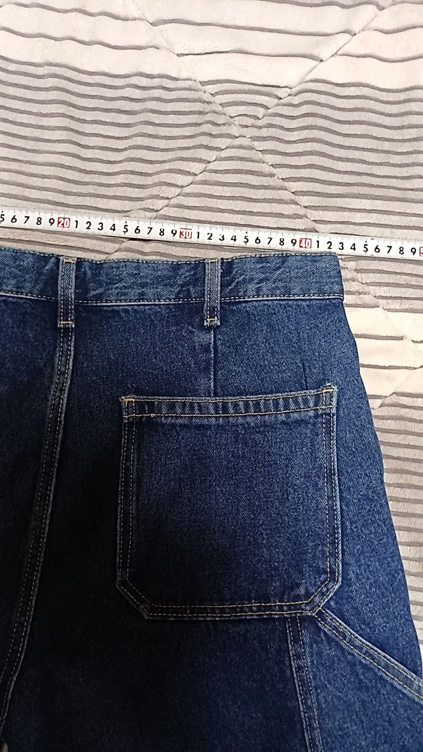 탑텐 와이드청바지 실측33인치 기장106 상품이미지6