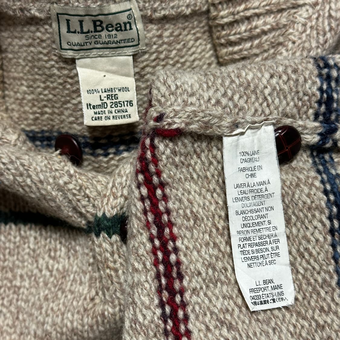 엘엘빈 스트라이프 헨리넥 스웨터 상품이미지6