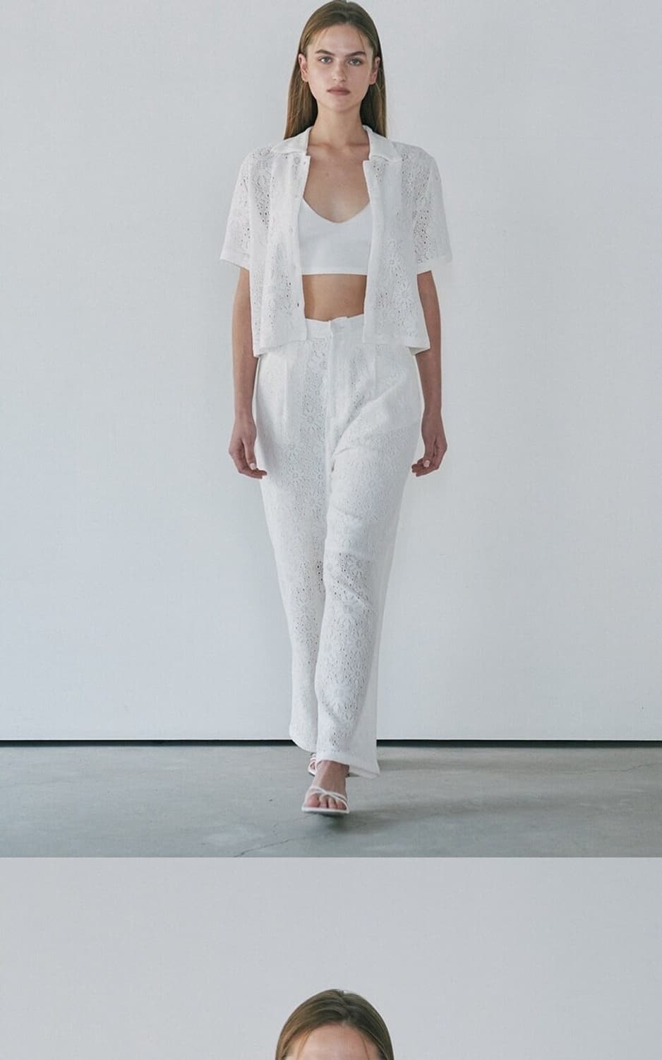 Lace Set Up Shirts (Ivory) 상품이미지2