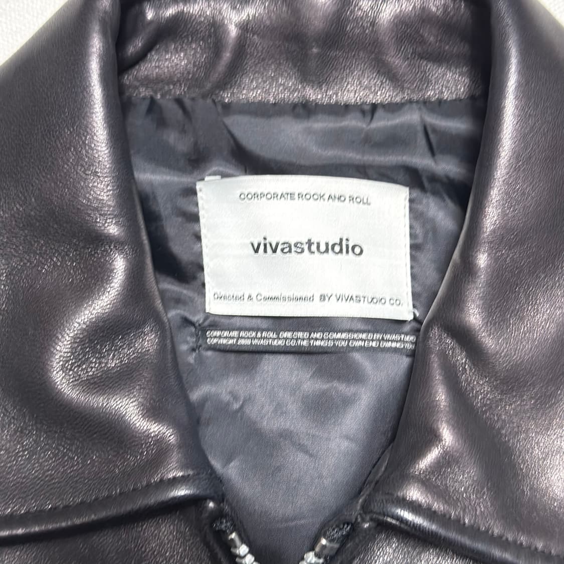 M 비바스튜디오 싱글 라이더 레더 자켓 상품이미지4