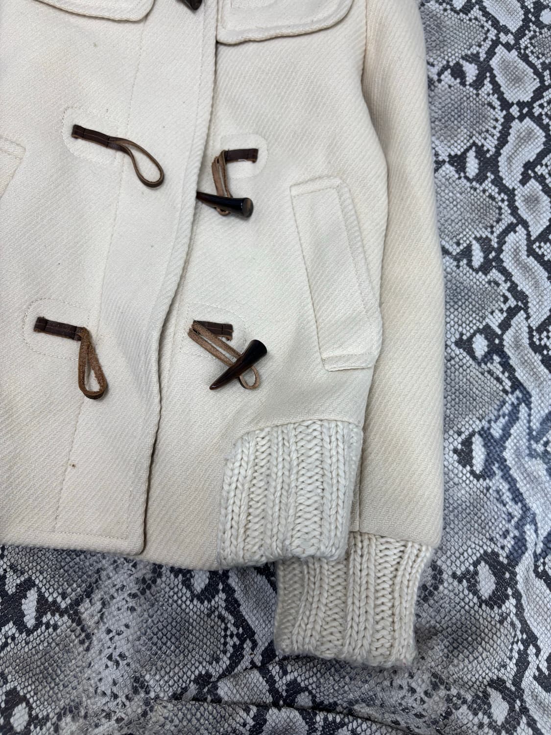 Mori Girl Mood Y2K Fur Hoodie Wool Ivory 상품이미지7