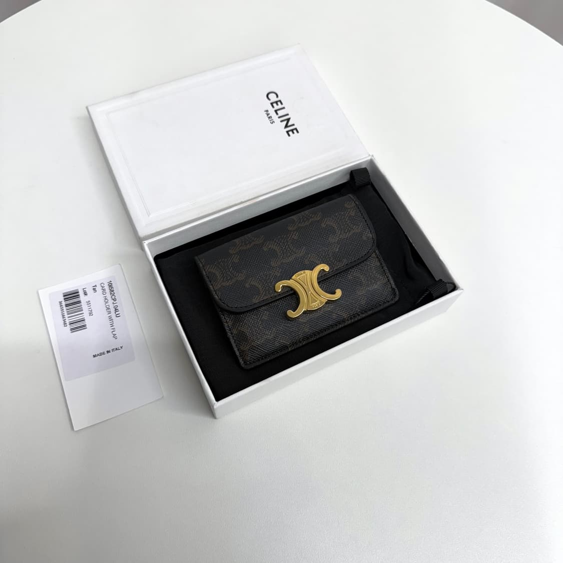 [풀박스] 셀린느 트리오페 플랩 카드지갑 탄 상품이미지2