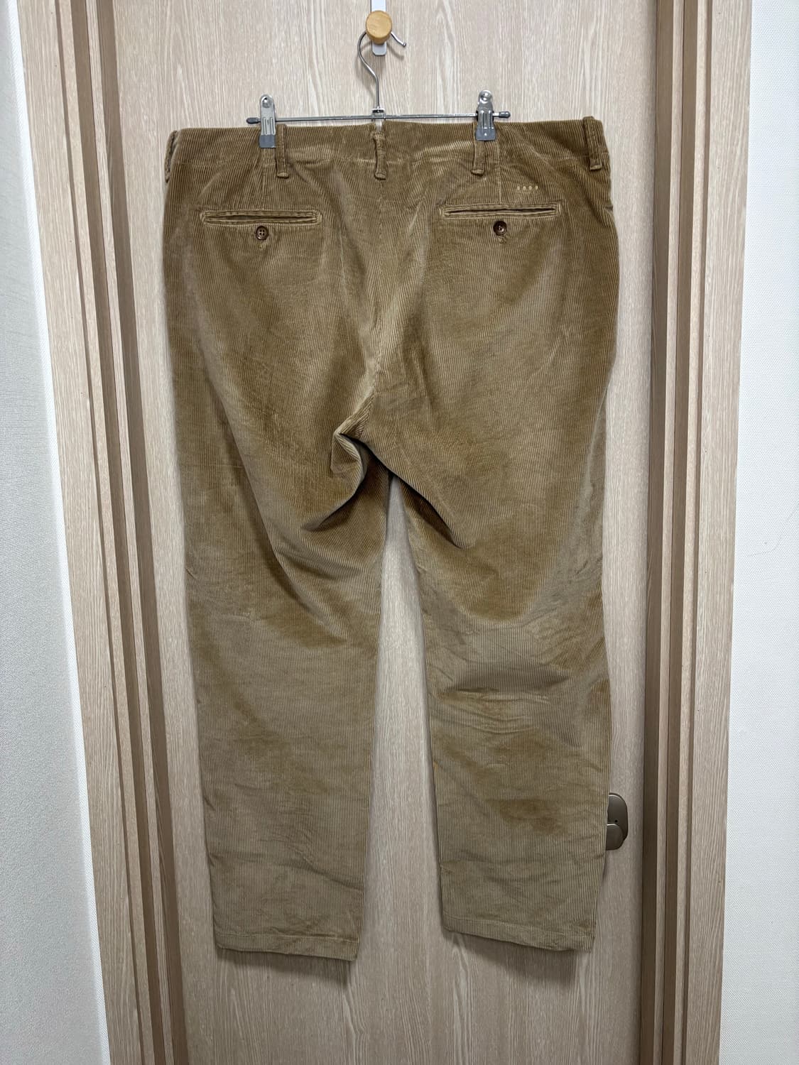 24FW)YCHAI 이카이 테이퍼드핏 코듀로이 팬츠36"/베이지 상품이미지4