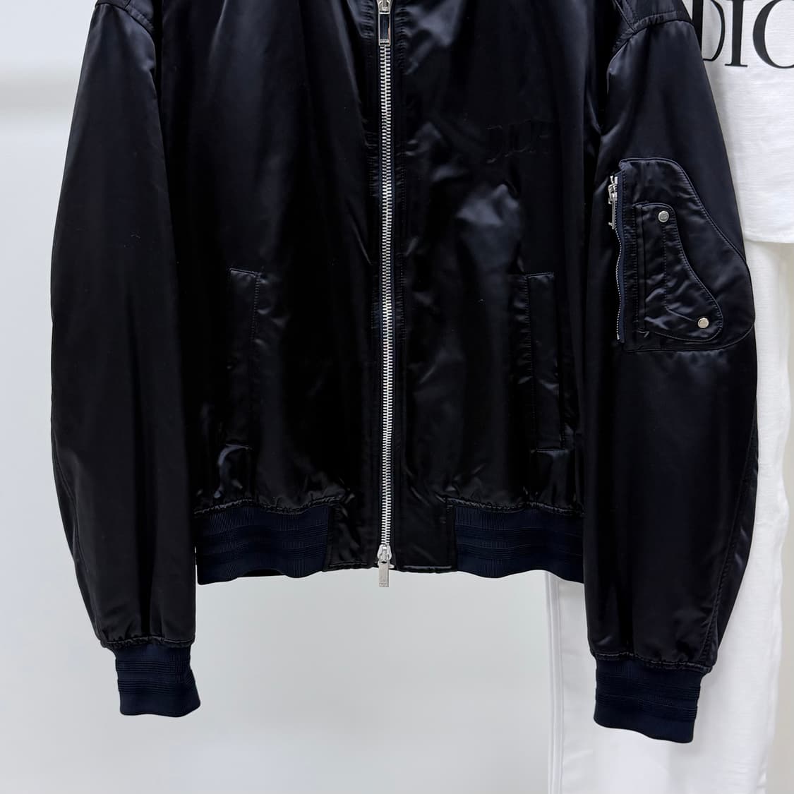 [S+급/50] 디올 X 알렉스 폭스턴 봄버 자켓 블랙 상품이미지6