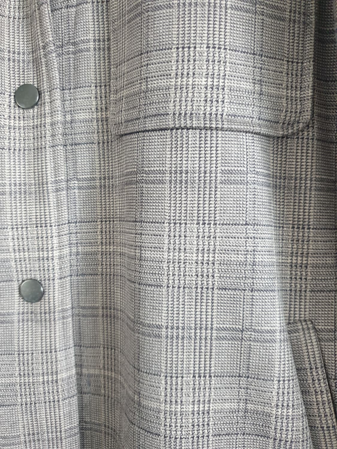 🍁자라(ZARA) 우먼 체크 셔츠 롱자켓 (M-L) 상품이미지8