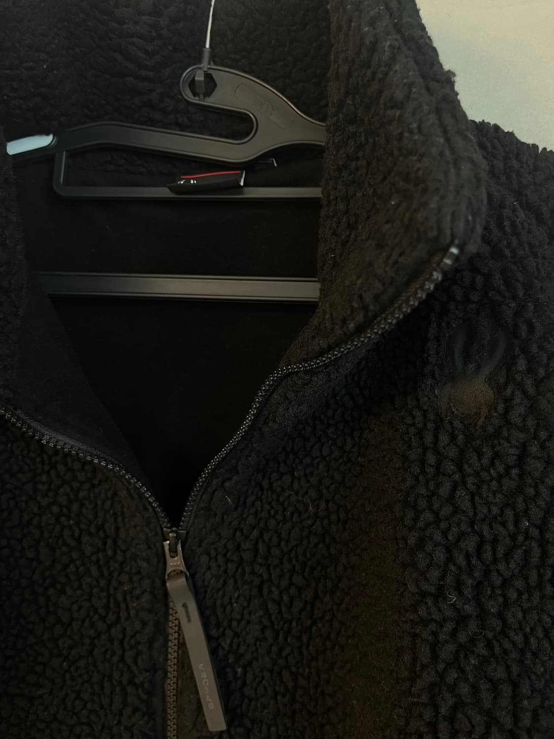 스파이더 검흰 뽀글이 플리스 자켓 (XL)  상품이미지4