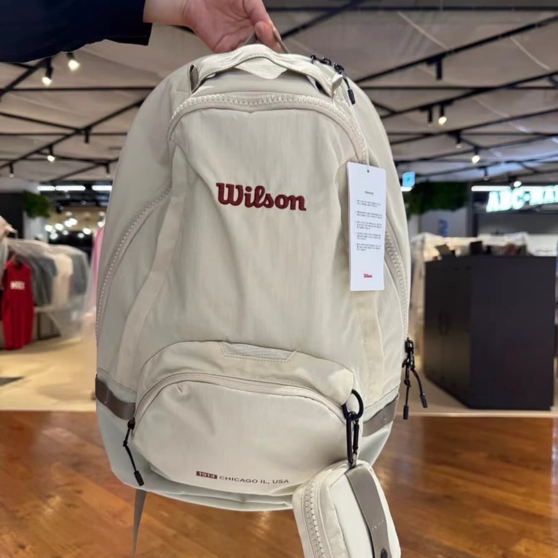 윌슨 wilson UNI 이지 테니스 백팩 아이보리 상품이미지1