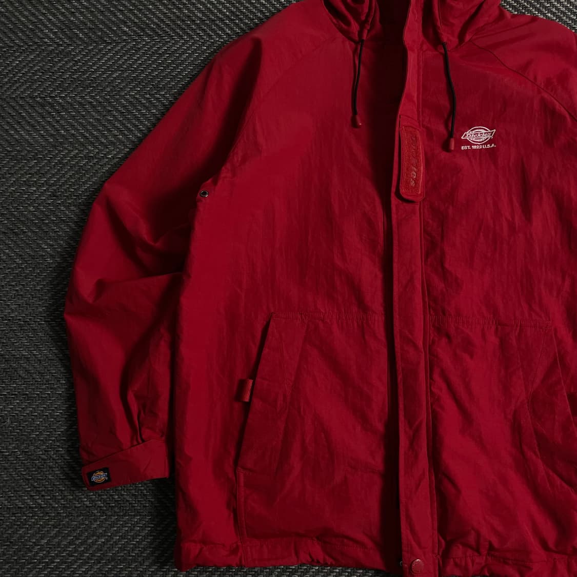 디키즈 USa 올드스쿨 나일론 테크웨어 자켓 레드 y 3688 상품이미지4