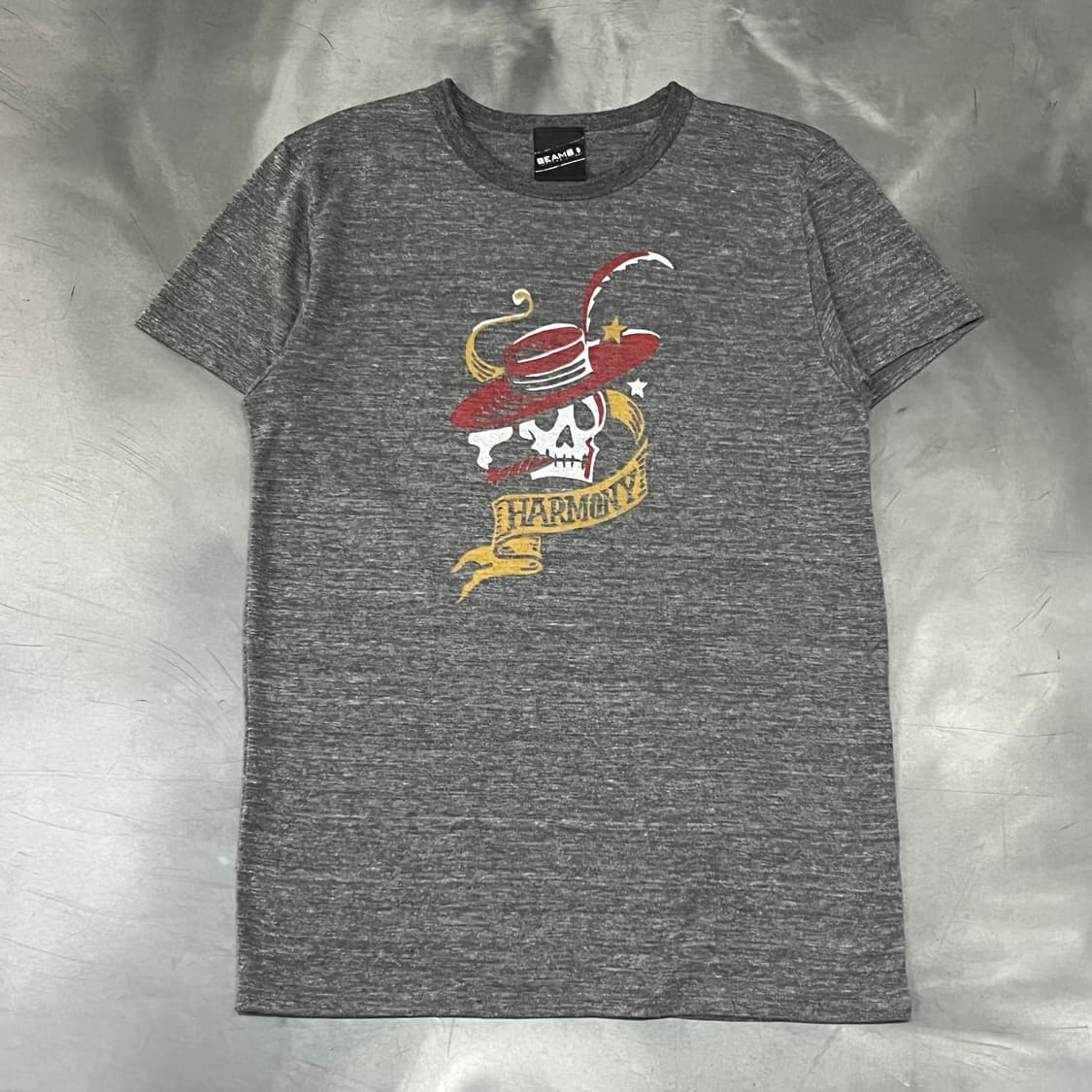  빔즈 스컬 프린팅 반팔티 y16162 상품이미지1