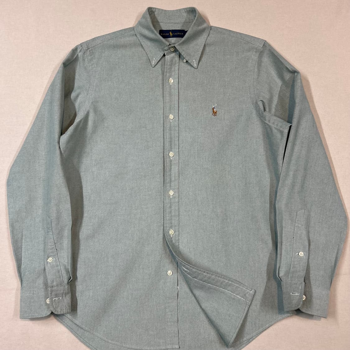 M) 폴로 랄프로렌 옥스포드 셔츠 민트 그린 상품이미지2