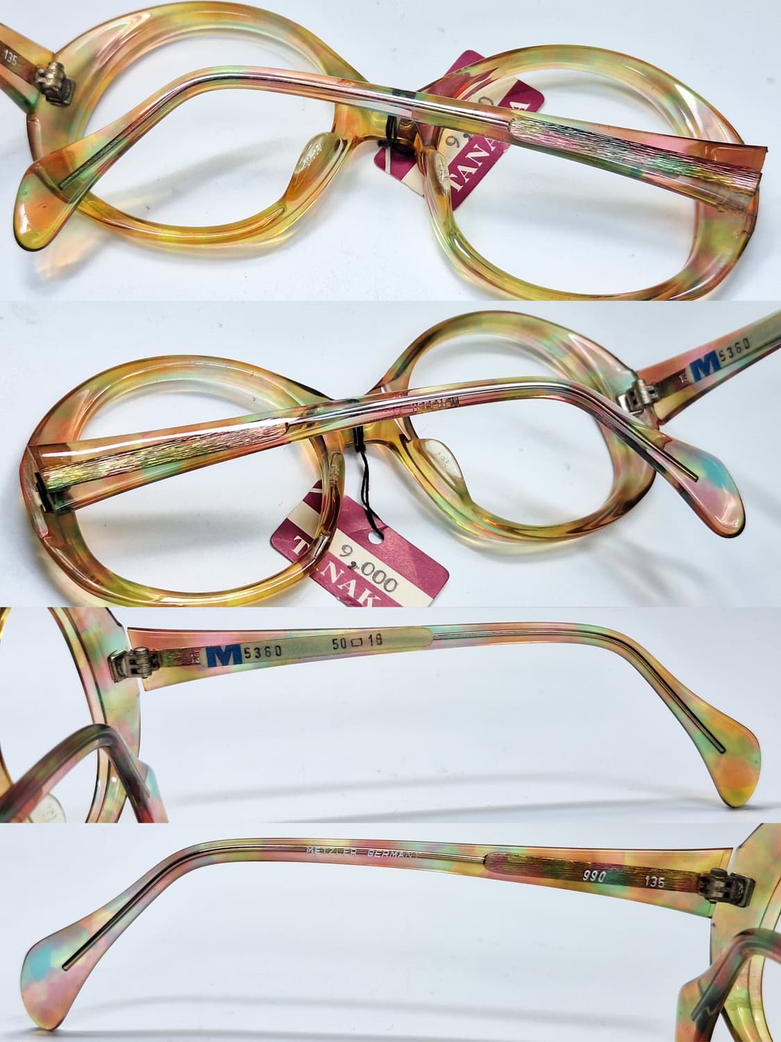 80s 독일제 빈티지 데드스톡/METZLER M5360 안경테 50mm 상품이미지6