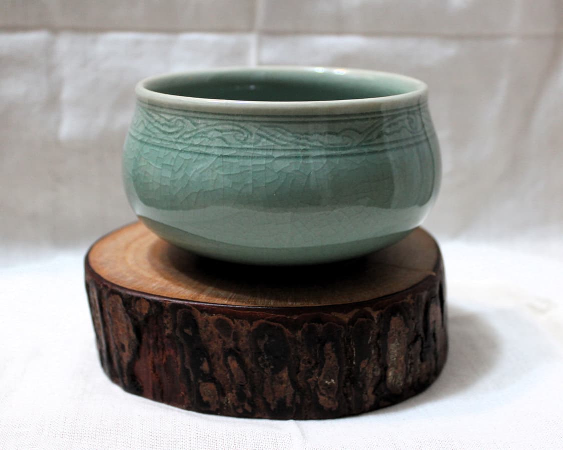 여천 이연휴 명장 청자 다완 오브제 상품이미지1