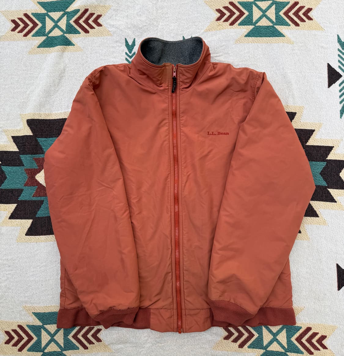 L.L.Bean Warm Up Jacket Orange L 상품이미지1