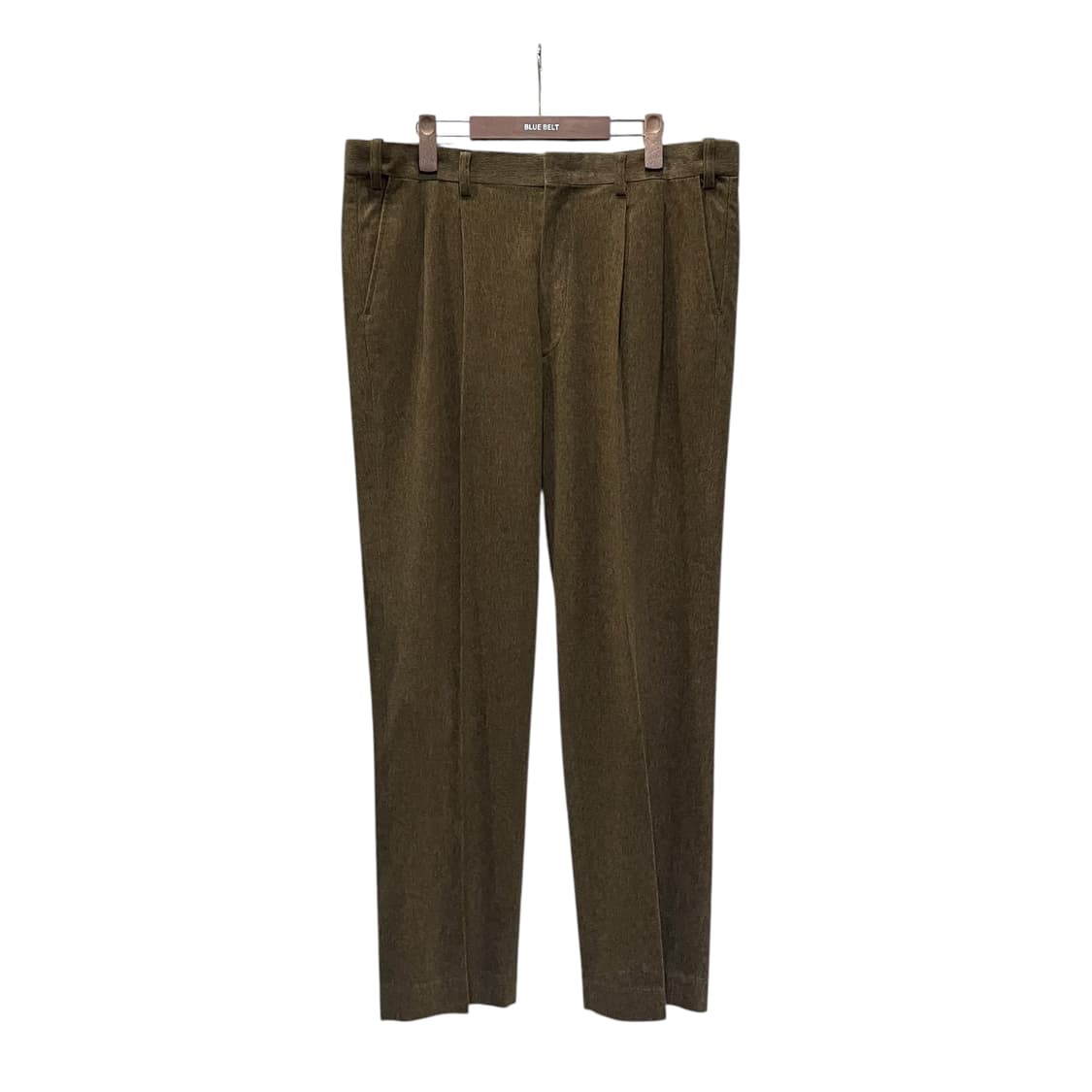 SPALDING 스팔딩 코듀로이 슬랙스 핀턱 디테일 브라운 상품이미지1