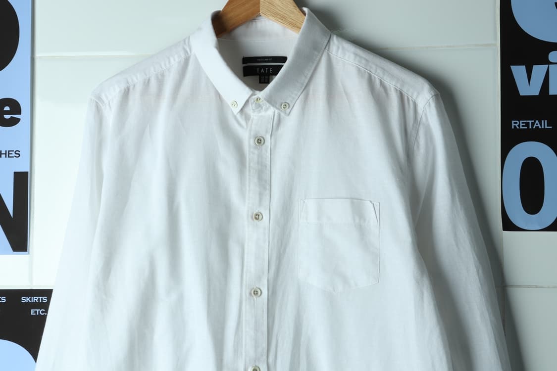(XL-2XL) 테이트 셔츠 남방 화이트 린넨 마 무지-H32710 상품이미지3