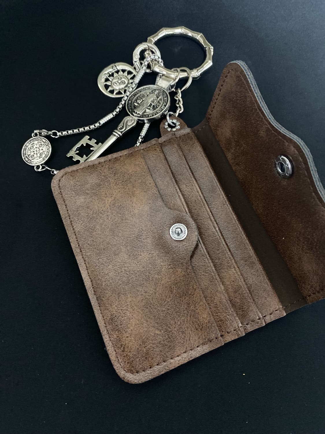 브라운 카드지갑 키링 상품이미지3