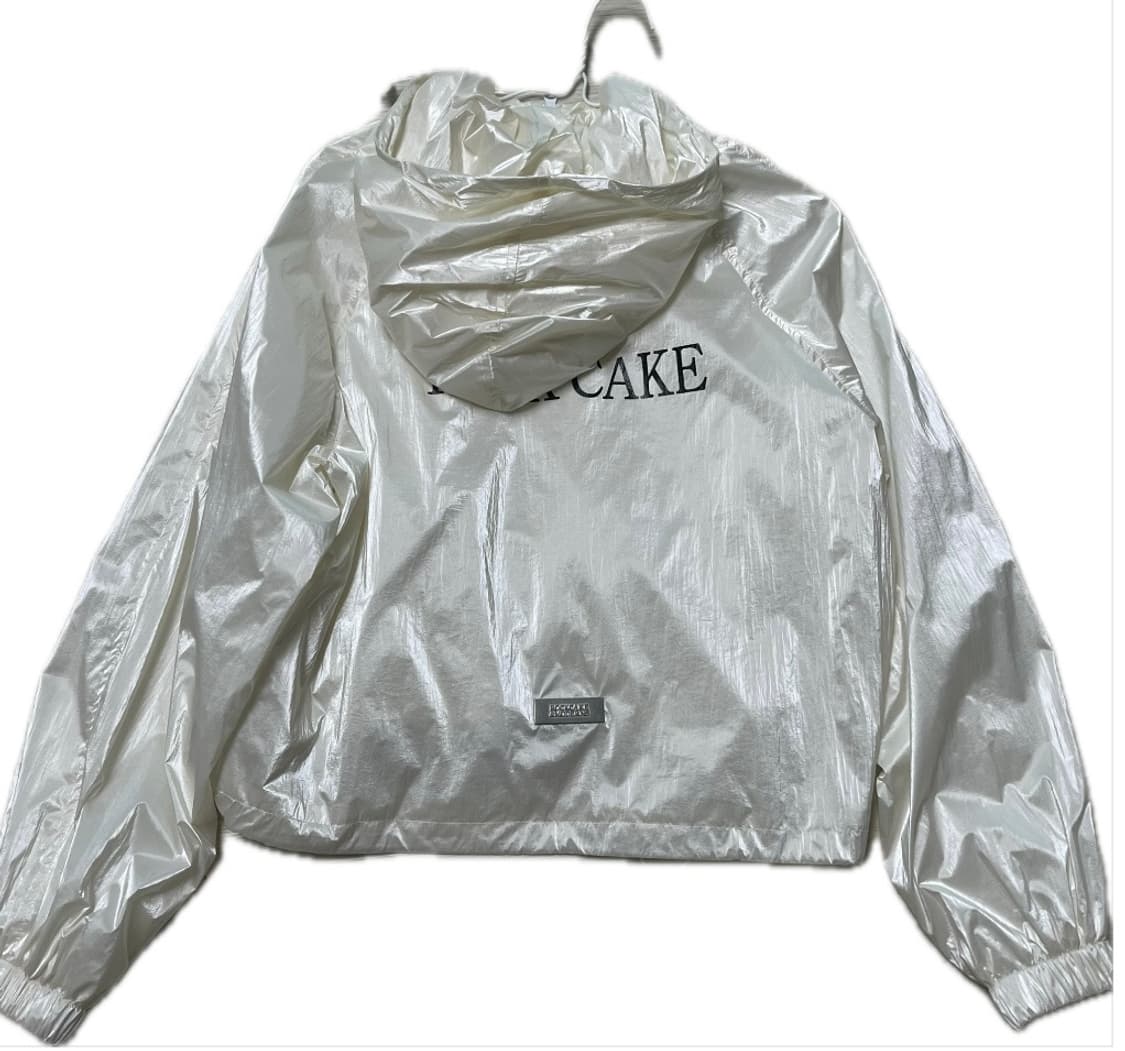 락케이크 Coated Crop Hoodie Jacket - White 상품이미지2