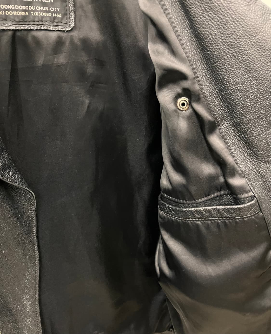 빈티지 라이더 가죽 자켓 상품이미지2