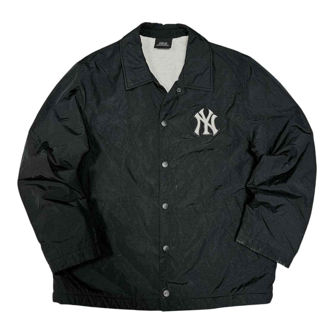 ✨ (바배) MLB 뉴욕양키즈 뽀글이 플리스 블랙 코치 자켓 상품이미지1
