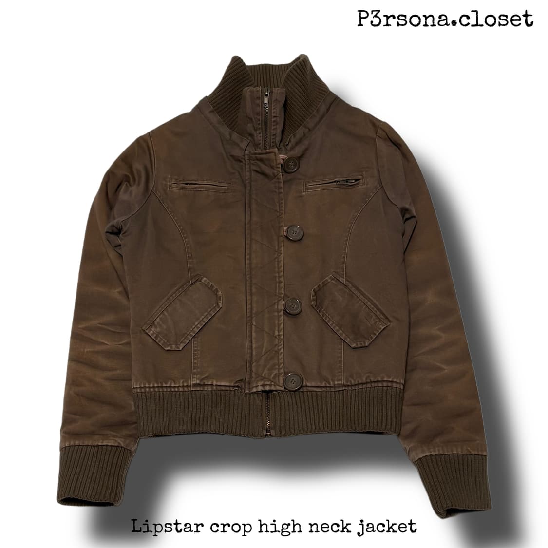 Lipstar crop high neck jacket 상품이미지1