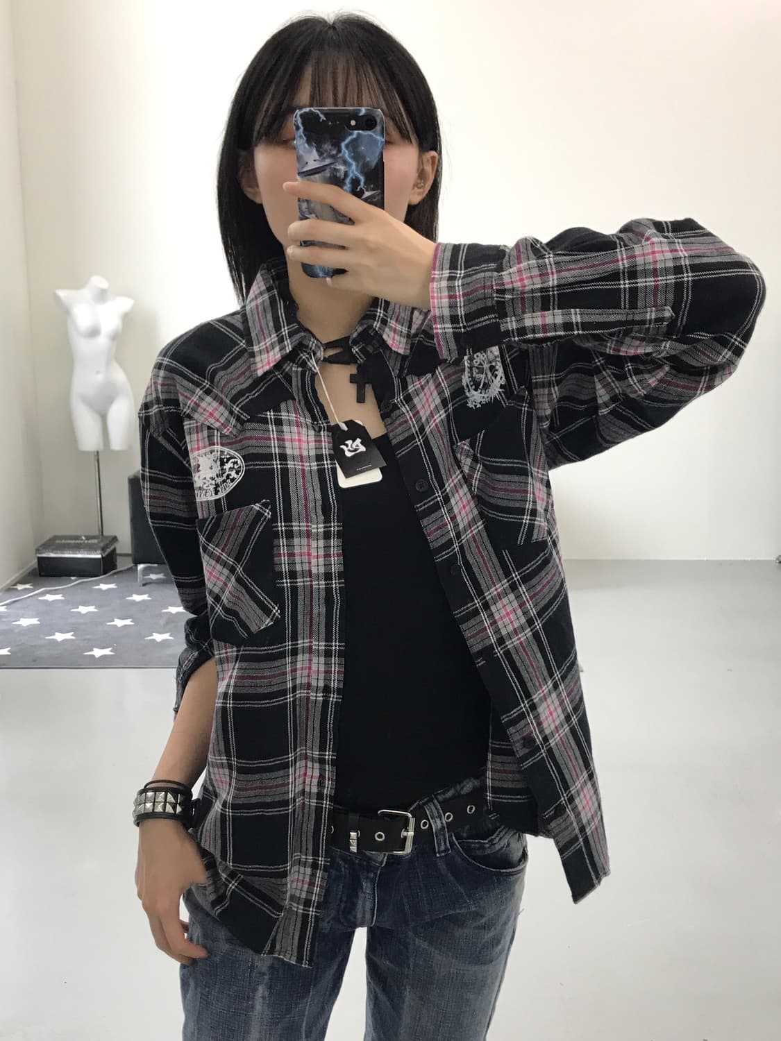 Jpn Y2k Checked Shirts 상품이미지2