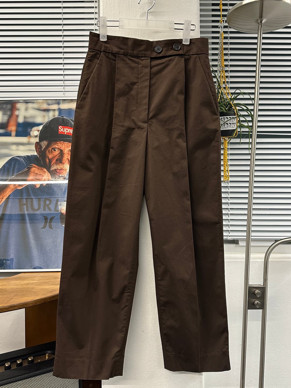 코스 하이웨스트 플리티드 트라우저 팬츠36 상품이미지3