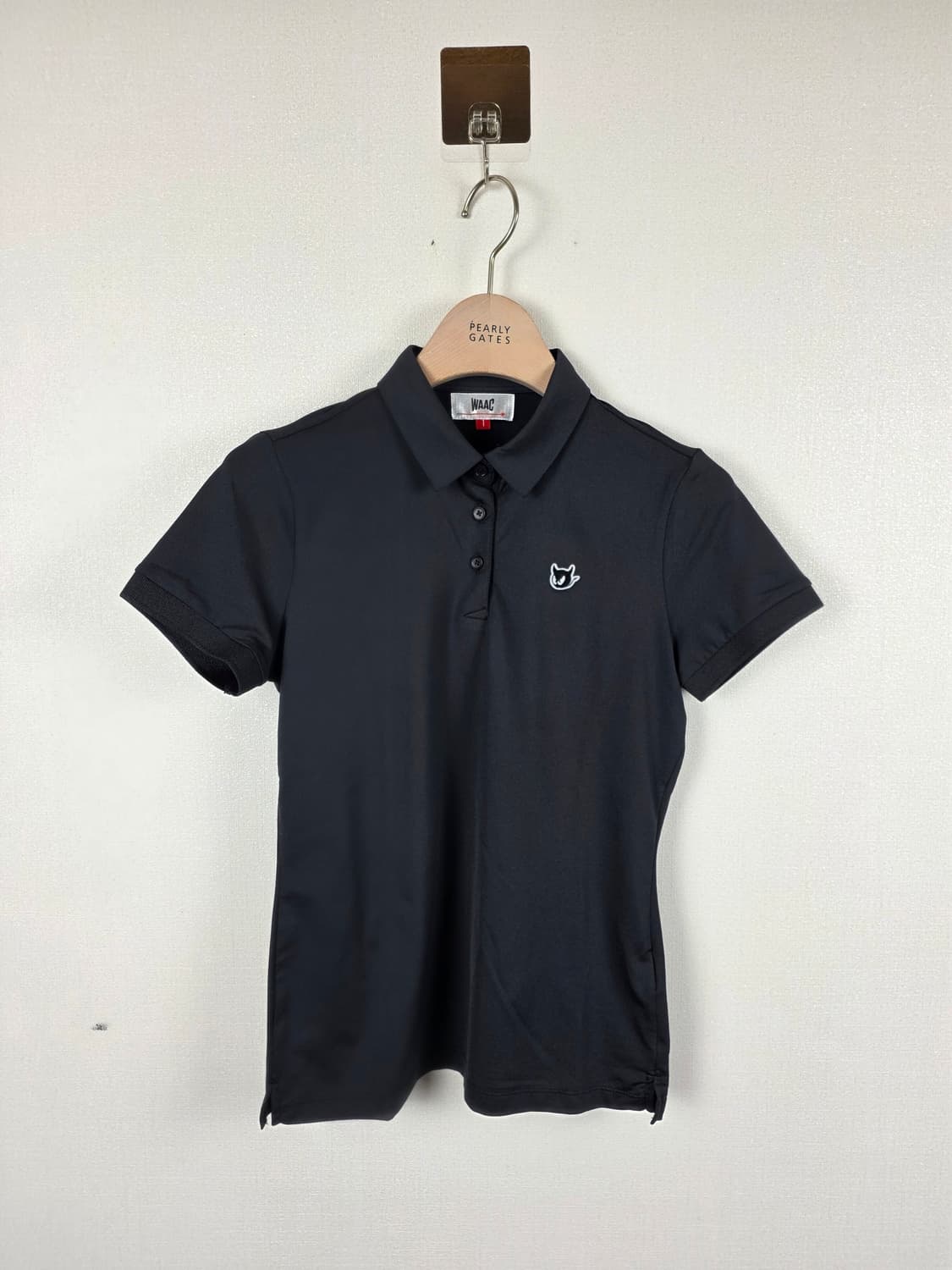 WACC 왁 여성 신품급 골프티셔츠 블랙 1호(S) 상품이미지2